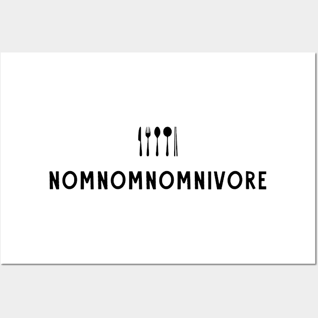 nomnomnomnivore Wall Art by Kingrocker Clothing